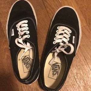 Black Lace-up Vans